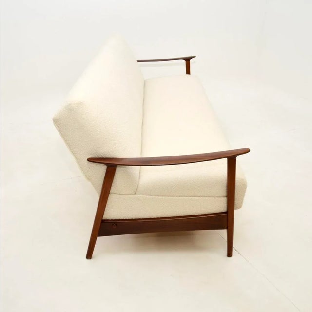 1960s Vintage Danish Afrosia Sofa Bed, 1960s For Sale - Image 5 of 13