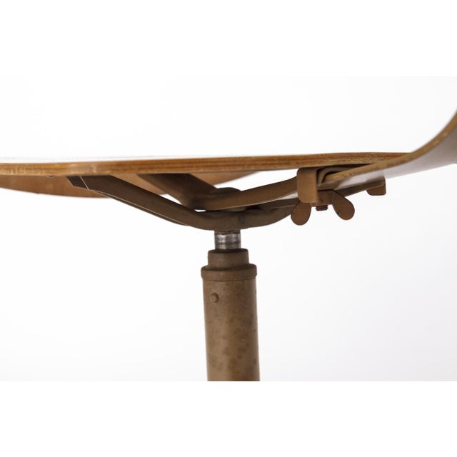 German Industrial Desk Chair, 1950s For Sale - Image 9 of 12