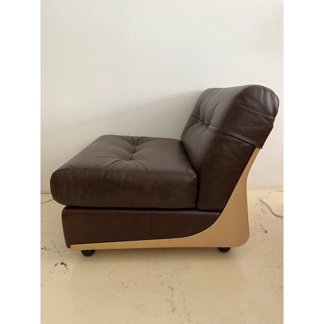 Brown Armchair in Fiberglass Shell For Sale - Image 9 of 9