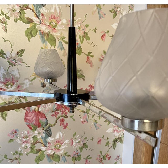 Mid-Century Modern Pendant Lamp in Metal, 1950s For Sale - Image 14 of 18