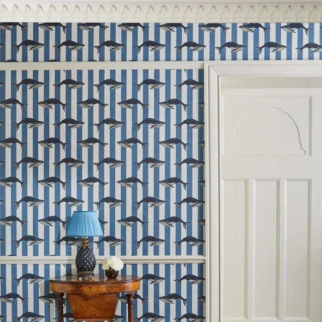 Sure to capture the imagination of children and adults alike, House of Hackney's 'Baleana' wallpaper will bring a charming...