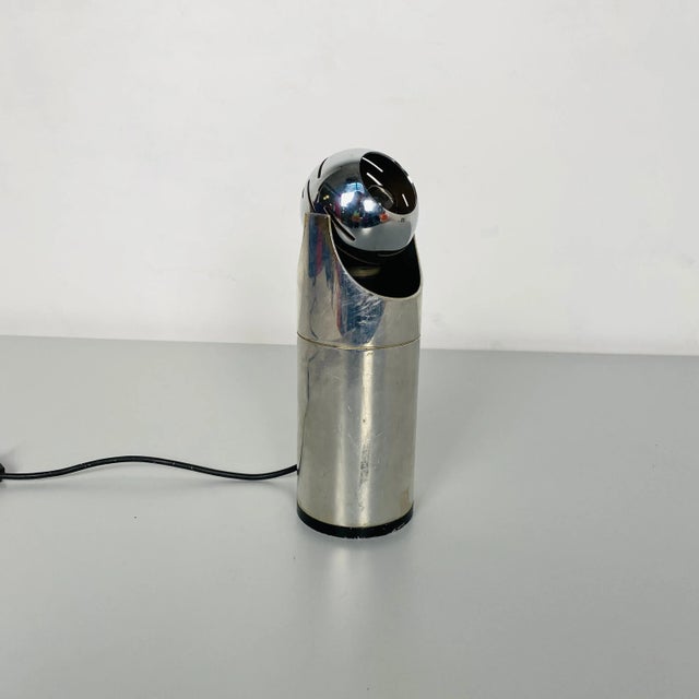 1970s Mid-Century Modern Italian Steel Table Lamp by Angelo Lelii for Arredoluce, 1970s For Sale - Image 5 of 10