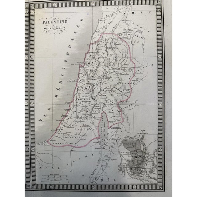 Palestine According to the Division of the Twelve Tribes Map, 1845 For Sale - Image 7 of 13