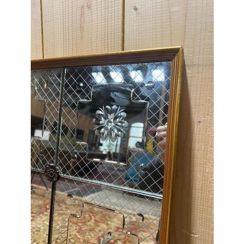 Art Nouveau Venetian Bistro Mirror For Sale - Image 5 of 9