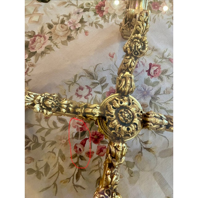 1990s Italian Silik Brand Coffee Table Italy Rococo Baroque French Made in Italy For Sale - Image 10 of 14