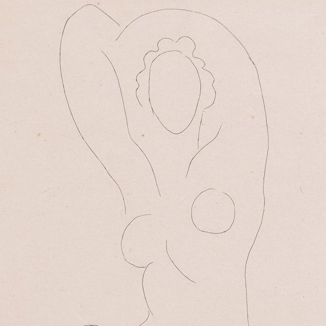 1930s 'Nu Pour Cleveland' After Henri Matisse, 1932, Chine-Collé Etching, 56/250, Artist Signed For Sale - Image 5 of 8