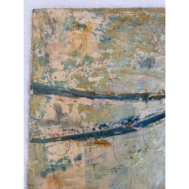 San Francisco Bay Bridge Expressionist Cityscape Oil on Masonite. Signed For Sale - Image 4 of 12