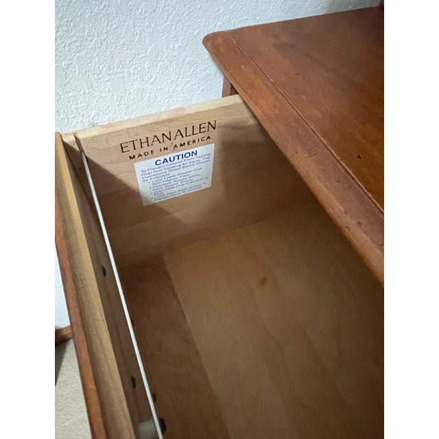 1990s Ethan Allen Country Crossings Bookcase With File Cabinet For Sale - Image 11 of 13