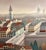 Foussa Itaya, Large Surrealist French Japanese European Cityscape Oil painting Foussa Itaya, c.1950's For Sale - Image 4 of 10