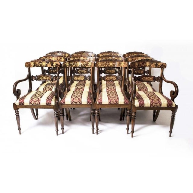 Elizabethan Revival Pollard Oak Dining Table and 14 Chairs, 19th Century, Set of 15 For Sale - Image 15 of 18