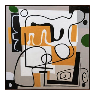 'Palm Desert Abstract' by Gary Janis, 2024, Large Framed Biomorphic Abstract, Automatism For Sale