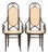 Vintage Long John High Back Armchairs in Curved Wood with Cane Seats from Thonet, Set of 2 For Sale