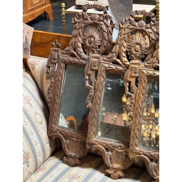 Set of 6 18th C. Italian Carved Mirrors For Sale In Dallas - Image 6 of 7