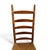 Farmhouse Antique Turned Ladderback Rush Seat Chair — Warm Patina, Classic Farmhouse Style For Sale - Image 3 of 7