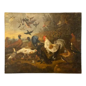 Painting of Birds, Attributed to Marmaduke Craddock
