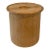 Vintage Blonde Wood Ice Bucket With Lid and Liner For Sale