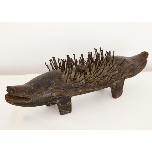 Bakongo Nkisi Kozo Nail-Studded Janus Dog Power Figure, Congo For Sale In Atlanta - Image 6 of 17