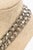 Metal Chanel Rock Stud Silver 3 Row Metal Link v Necklace Signed 1990's For Sale - Image 7 of 12
