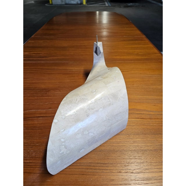 1980s 1980s Maitland Smith Modernist Tessellated Stone Swan For Sale - Image 5 of 9