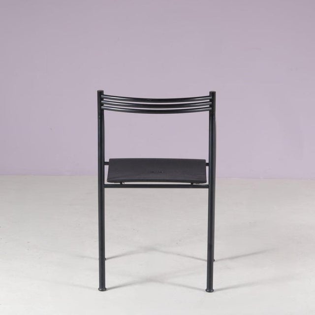 Black Dining Chair by Philippe Starck for Baleri, Italy, 1980s For Sale - Image 8 of 8