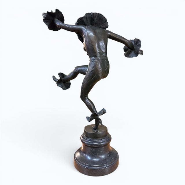 Mid 20th Century A. Titze (German, 19th-20th Century), Dancing Columbine, Bronze, 20th Century For Sale - Image 5 of 9