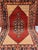 Persian Rust Persian Senneh Herati Medallion Hand-Knotted Wool Rug - 4'2" X 6'7" For Sale - Image 3 of 14