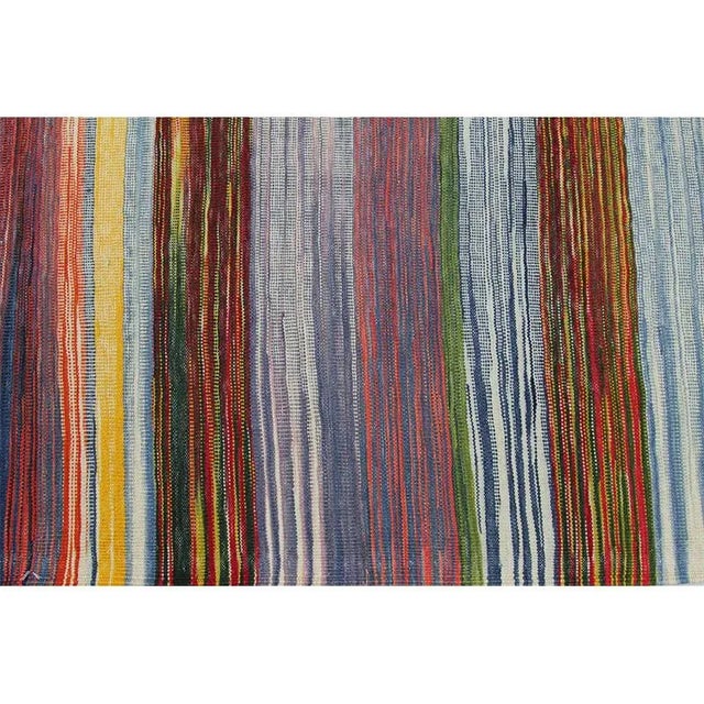 Handwoven Scandinavian Style Persian Kilim Area Rug 7’3″ X 9’5″ For Sale - Image 10 of 12