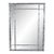 Faux Bamboo Silverleaf Mirror For Sale