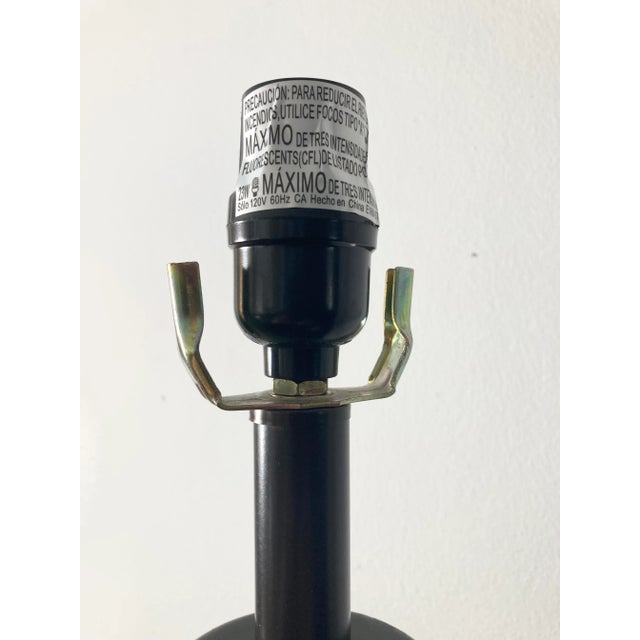 Late 20th Century Metal Lamp With Marble Motif For Sale In Los Angeles - Image 6 of 10