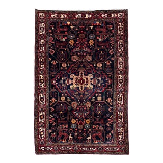 Antique Persian Nahavand Hand-Knotted Rug 5'7" X 10'8" For Sale