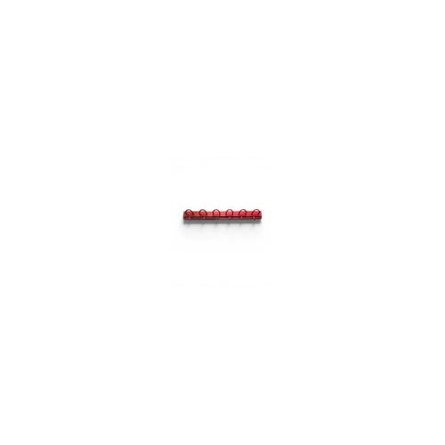 Plastic Vintage Red Six-Hook Wall Coat Rack from Kartell, Italy For Sale - Image 7 of 7