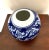 Modern Round Blue and White Glaze Ceramic Vase For Sale - Image 3 of 6