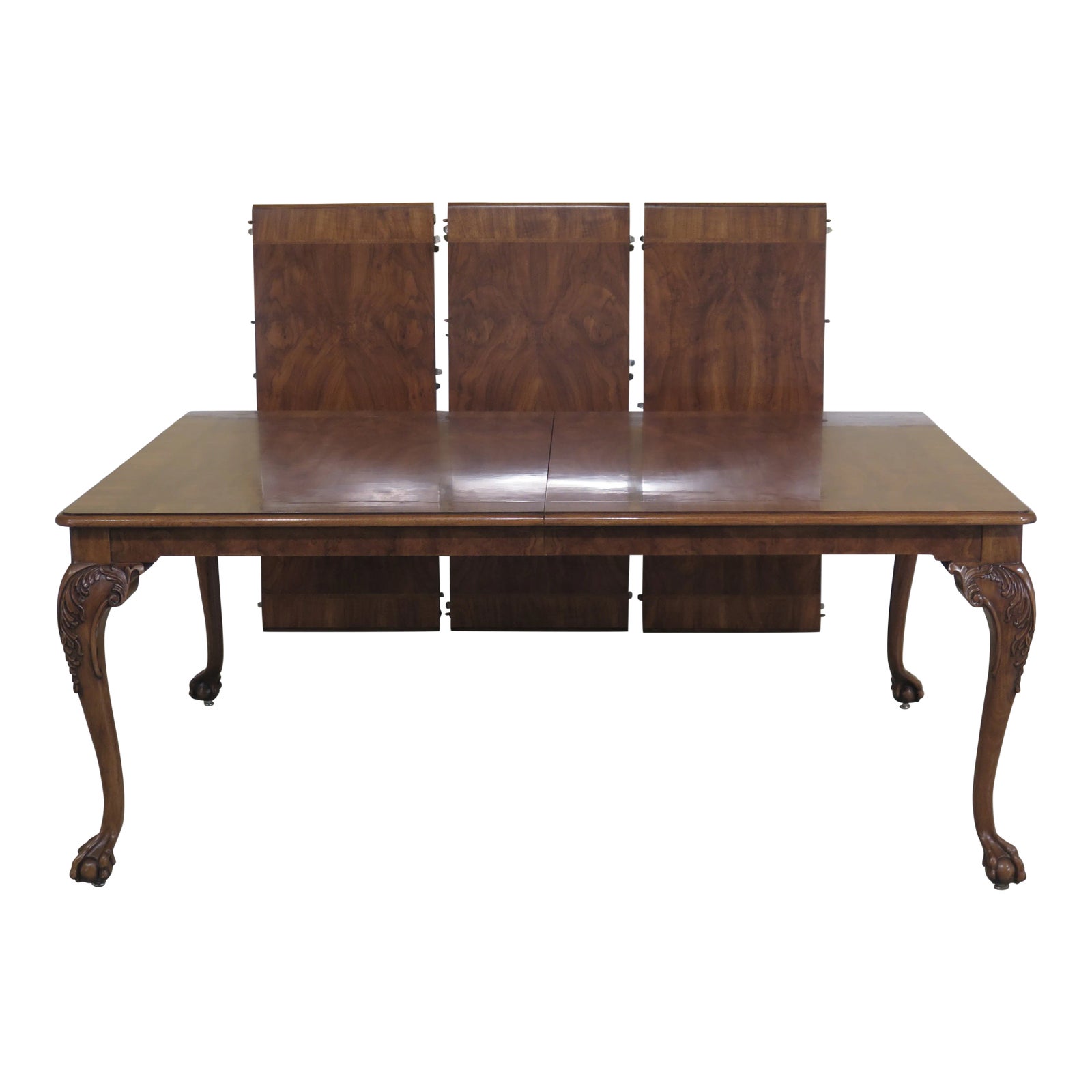 1980s Traditional Karges Ball & Claw Walnut Dining Room Table Chairish
