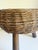 Brown Wicker Tripod Stool, Tony Paul, 1950s, Attributed For Sale - Image 8 of 12