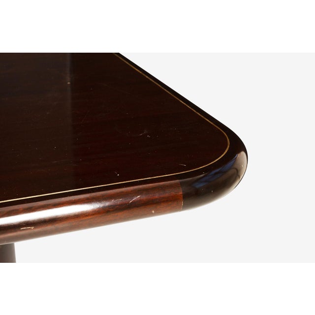 1960s Roger Lee Sprunger for Dunbar – Double Pedestal Dining or Conference Table 1965 For Sale - Image 5 of 6