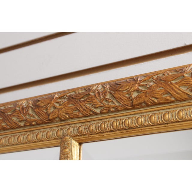 1990s Bombay Co. Multi Beveled Glass Panel Gold Mirror For Sale - Image 5 of 16