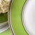 1980s 8 Ceralene “Directiore” green Limoges 10 1/4" dinner plates // A Raynaud et Cie // French porcelain // Made in France // French Empire For Sale In Kansas City - Image 6 of 10