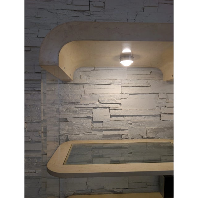 1970s Late 20th Century Post Modern Modular Lucite Wall Unit For Sale - Image 5 of 18