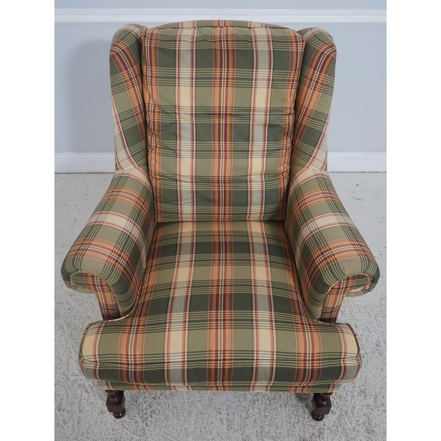 Age: C.2003 Details: Country French Style Quality Construction Very Comfortable Nice Plaid Print Upholstery Nice Turned...