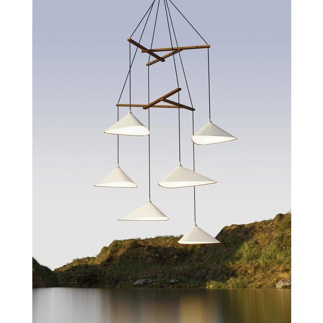 Not Yet Made - Made To Order Emily V6 Group Hanging Lamp from Moss For Sale - Image 5 of 11