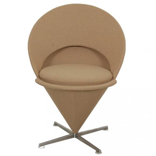 Beige Fabric Cone Chair by Verner Panton, 1990s For Sale - Image 12 of 12