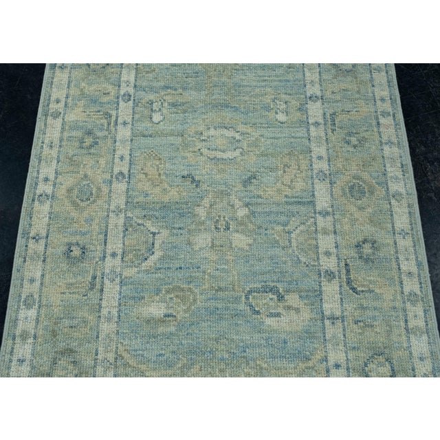 Turkish Oushak Runner Rug 2'9" x 16'3" #17818 For Sale - Image 4 of 8
