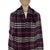 English Late 20th Century Burberry Dark Purple Plaid 100% Wool Scarf For Sale - Image 3 of 8