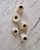 Sculptural Quintet of Ceramic Candle Holders by Lostine in Matte White For Sale - Image 10 of 11