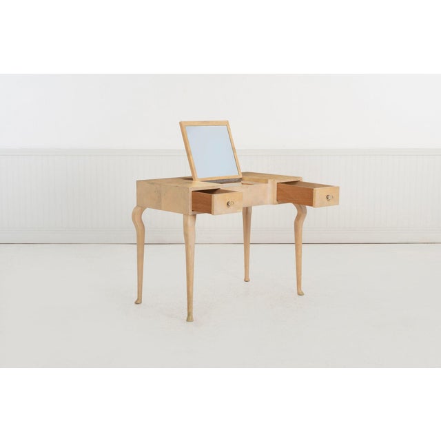 Wood Samuel Marx Vanity Table for Quigley, Chicago, 1950 For Sale - Image 7 of 18