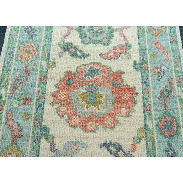 Turkish Oushak Rug 2'4" x 10'2" #20264 For Sale - Image 4 of 8