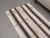1970s Vintage Handmade Wool Cotton White Brown Runner Rug For Sale - Image 4 of 11