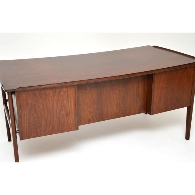 Vintage Danish Executive Desk attributed to Dyrlund, 1960 For Sale - Image 6 of 13