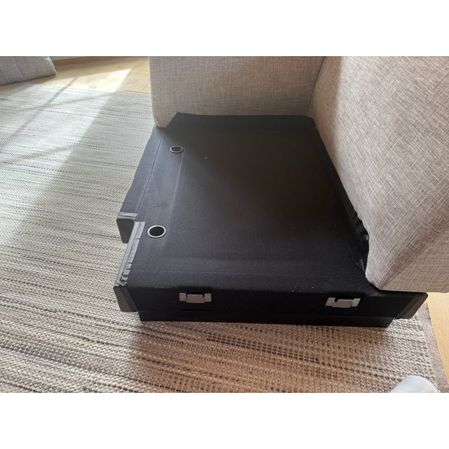 Walter Knoll – Four-Piece Modular Sectional With Leather-Wrapped Side Table, Est. For Sale - Image 16 of 16