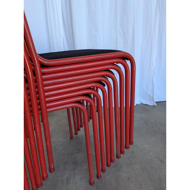 Space Age Stackable Dining Chairs, 1970s, Set of 6 For Sale - Image 11 of 18